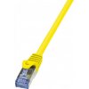 síťový kabel Logilink CQ3097S Patch Cat.6A 10G S/FTP PIMF PrimeLine, 10m, žlutý