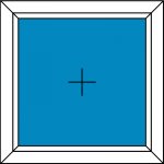 Aluplast Plastové okno 200x150 Jednodílné Fix v Rámu Ideal 4000 Tmavý dub – Zboží Mobilmania