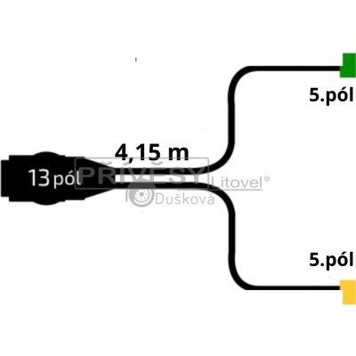 Kabeláž 4,15m/13-pól. zástrčka, baj 5 – Hledejceny.cz