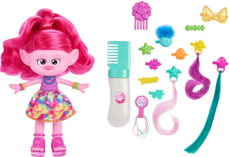 Mattel Trolls Queen Poppy s doplňky HNF25