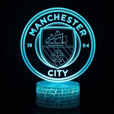 Beling Dětská lampa Manchester City 7 barevná S229 – Hledejceny.cz