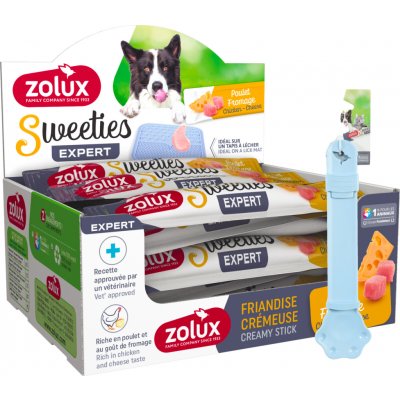 Zolux Pochoutka pes SWEETIES kuře sýr krém.tyčinka 14 g – Zboží Mobilmania