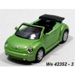 Welly VW New Beetle convertible green code 42352 modely aut 1:34