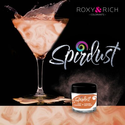 Roxy and Rich Metalická barva do nápojů Spirdust karamelová 1,5g – Zbozi.Blesk.cz