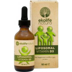 Ekolife Natura Liposomal Vitamin D3 Meruňka 60 ml