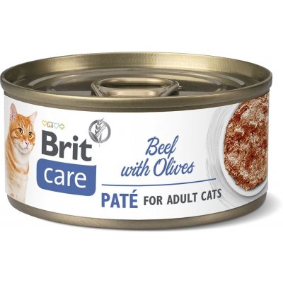 Brit Care Cat Beef Paté with Olives 70 g – Zboží Mobilmania