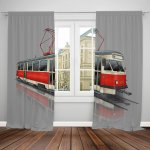 IMPAR Závěsy Tramvaj T2 – červená (Rozměr : 140x250, Materiál: Blackout) – Hledejceny.cz