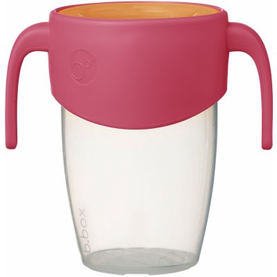 b.box 360° netekoucí učící hrneček 250 ml růžový/oranžový – Zboží Dáma