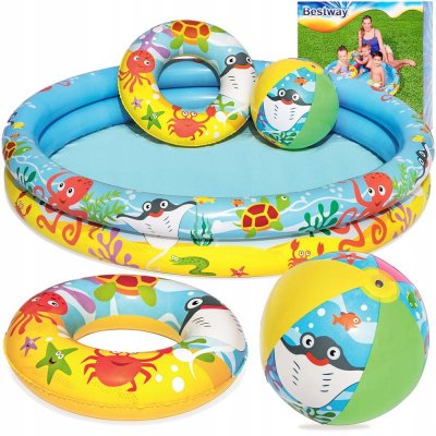 Bestway 51124 Nemo set (bazén+míč+kruh) 122x20cm – Zboží Mobilmania