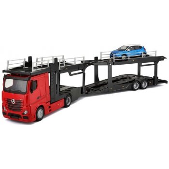 Bburago Mercedes Benz Actros autotransport a Renault Captur 1:43