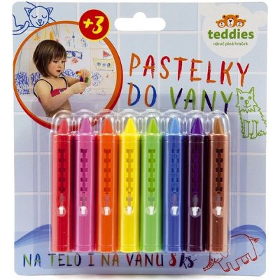 Teddies Pastelky do vany 8 ks 17x18,5cm – Zbozi.Blesk.cz