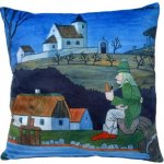 Polštář Josef Lada Vodník 25x25cm – Zboží Mobilmania