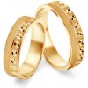 Prsteny Savicki Snubní prsteny žluté zlato ploché SAVOBR126
