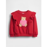 Gap Baby mikina s volánky CashSoft Červená – Sleviste.cz