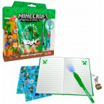 CurePink Papírnícký set Minecraft Boom 23 x 22 x 3 cm – Zboží Živě