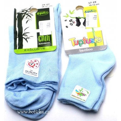 Tuptusie Bambusové ponožky EXCLUSIVE sv. modré