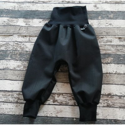 Yháček Softshellové kalhoty podzim černá/černá – Zboží Mobilmania