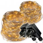 Nexos Světelný řetěz 2 x 200 LED teplá bílá DS76860406 – Hledejceny.cz