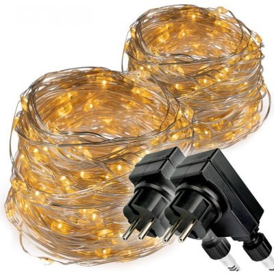 Nexos Světelný řetěz 2 x 200 LED teplá bílá DS76860406 – Hledejceny.cz