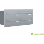 Poštovní schránka B-045 - do dveřního panelu - lakovaná - RAL 8003 MAT. - HNĚDÁ ZLATÝ DUB – Hledejceny.cz