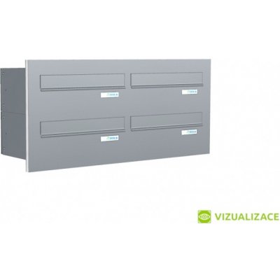 Poštovní schránka B-045 - do dveřního panelu - lakovaná - RAL 8003 MAT. - HNĚDÁ ZLATÝ DUB – Hledejceny.cz