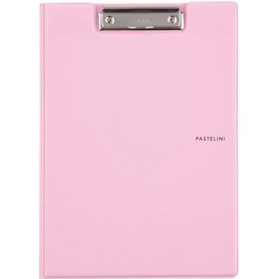 Pastelini A4 uzavíratelná psací podložka s klipem růžová – Sleviste.cz