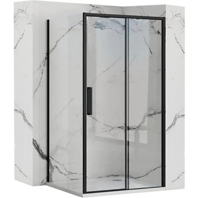 MAXMAX Sprchový kout Rea RAPID slide 140x100 cm - černý – Zboží Dáma