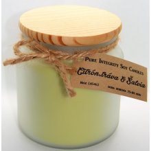 Pure Integrity Soy Candles CITRONOVÁ TRÁVA ŠALVĚJ 454 g