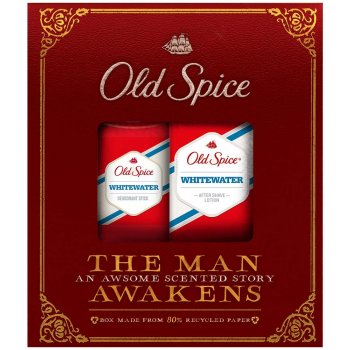 Old Spice White Water Vintage antiperspirant deodorant stick 50 ml + voda po holení 100 ml dárková sada