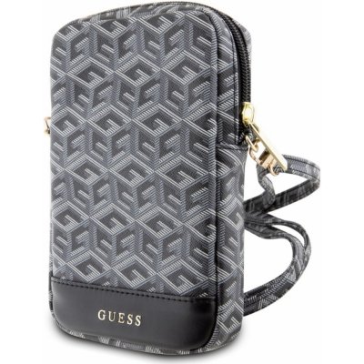 Guess PU G Cube Walltet Phone Bag Zipper Black – Zboží Mobilmania