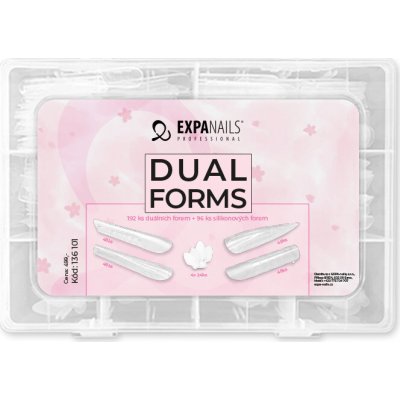 Expa-nails expanails nehtové tipy dual forms box č.2 288 ks – Zboží Mobilmania