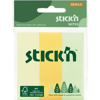 Samolepicí záložky Stick'n 76 × 25 mm, 3 × 50 lístků, pastelové barvy – Hledejceny.cz