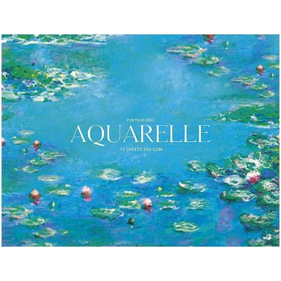 Shkolaryk Publishing House LL Shkolaryk Publishing Skicák na akvarel 300g/m2 15 listů 31,4 × 24 cm – Zboží Dáma