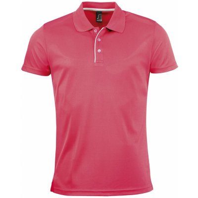 Sol's PERFORMER MEN Pánské funkční polo triko SL01180 Neon coral