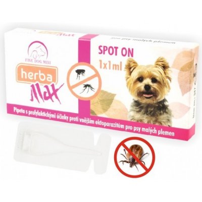 Herba Max Spot On pro psy malých plemen 1 x 1 ml – Zbozi.Blesk.cz