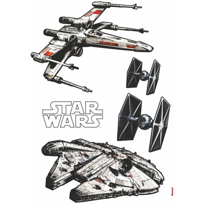 Komar 14723 Samolepící dekorace na zeď Star Wars Spaceships 100x70cm – Zboží Mobilmania