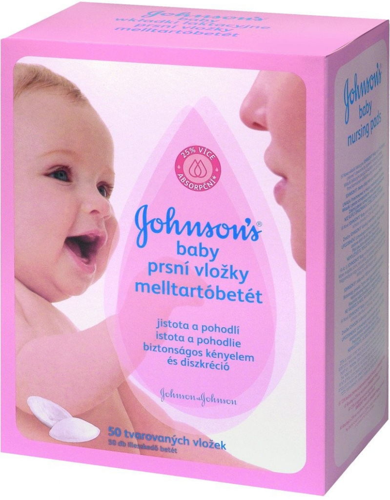 Johnson's Baby prsní vložky 50ks od 160 Kč - Heureka.cz