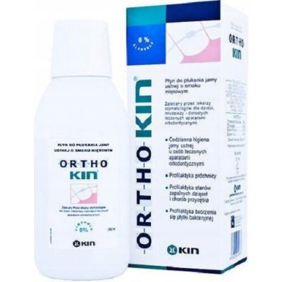 ORTHO KIN ORTODONTICKÁ S MÁTOVOU PŘÍCHUTÍ POSILUJE SKLOVINU 500 ml – Zboží Dáma