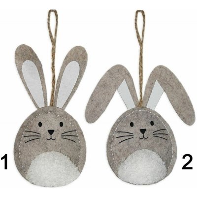 Zajíc závěs textil 6,5cm mix – Hledejceny.cz
