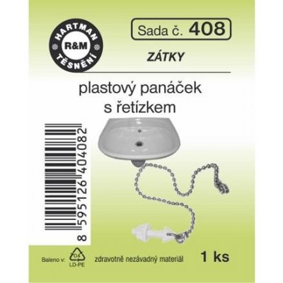 HARTMAN umyvadlový PH panáček s řetízkem, sada č. 408 – Zbozi.Blesk.cz