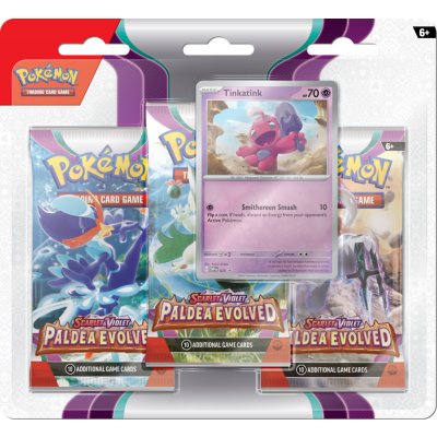 Pokémon Company Pokémon TCG: SV02 Paldea Evolved - 3 Blister Booster – Zbozi.Blesk.cz