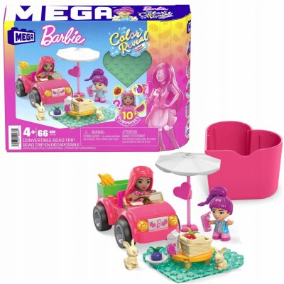 MEGA BLOKS Mega Construx Barbie Color Reveal Výlet na piknik v kabrioletu