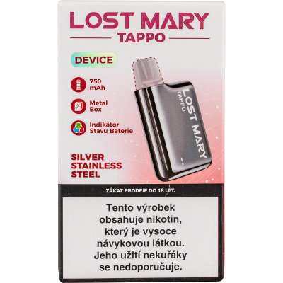 Lost Mary TAPPO baterie 750 mAh Silver – Zboží Dáma