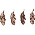 Home Styling Collection Dekorace vánoční, zlaté závěsné lístky, 4 ks, vzor 2 zlatý – Hledejceny.cz