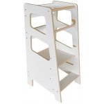 Ourbaby Montessori učící věž Kitchen helper white bílá – Zboží Dáma