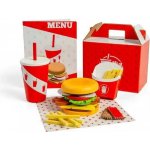 Bigjigs Toys Sada Burger a hranolky – Zboží Mobilmania