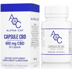 Alpha-CAT Alpha-CAT Konopné CBD kapsle 60x 10mg 600 mg