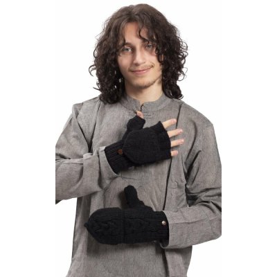 Vlněné převlékací rukavice černá I. – Hledejceny.cz