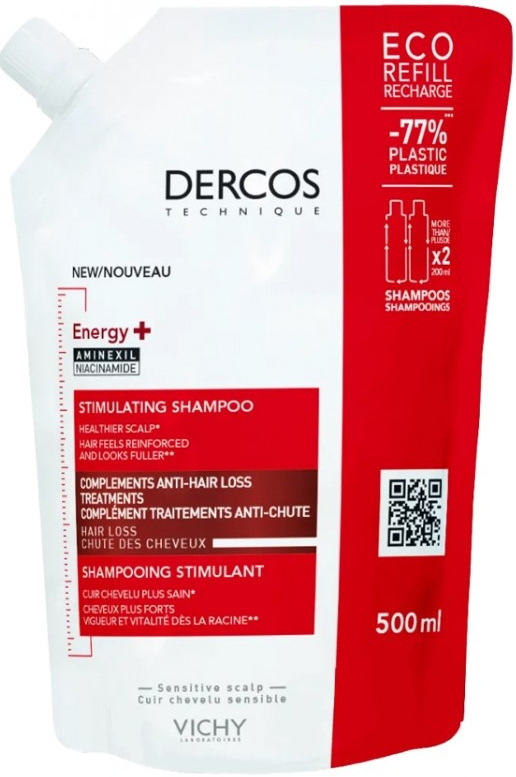 Vichy Dercos Energy+ šampon náhradní náplň 500 ml