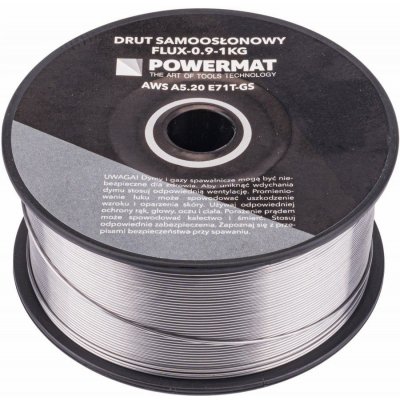 POWERMAT Svařovací drát trubičkový, 0,9 mm, 1 kg PM-FLUX-0_9-1KG – Hledejceny.cz